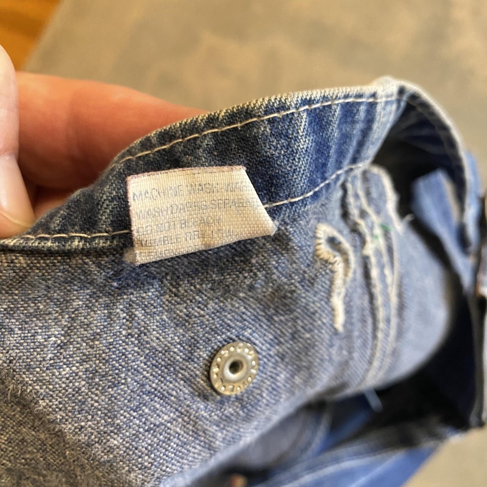 Big Smith Overalls Mens 40x32 Blue Denim Bib Made In USA Workwear Carpenter - Picture 12 of 13
